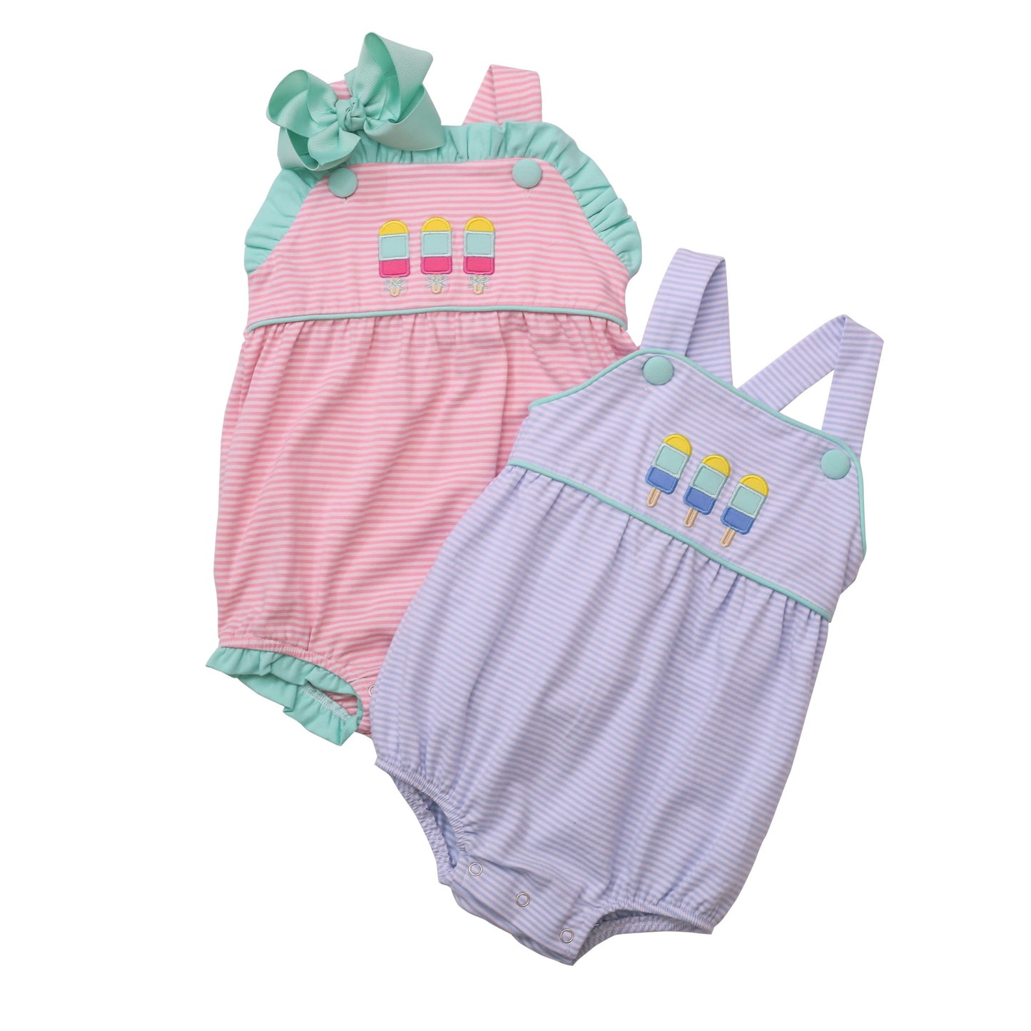 Girls Popsicle Ruffle Sunsuit