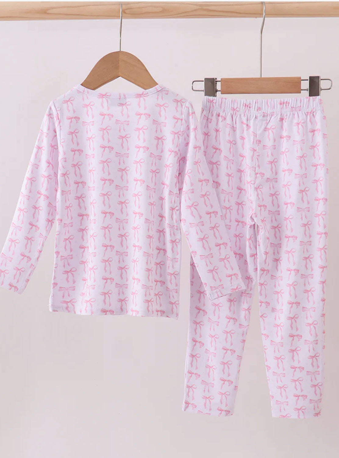 Bamboo • white/pink bow pant