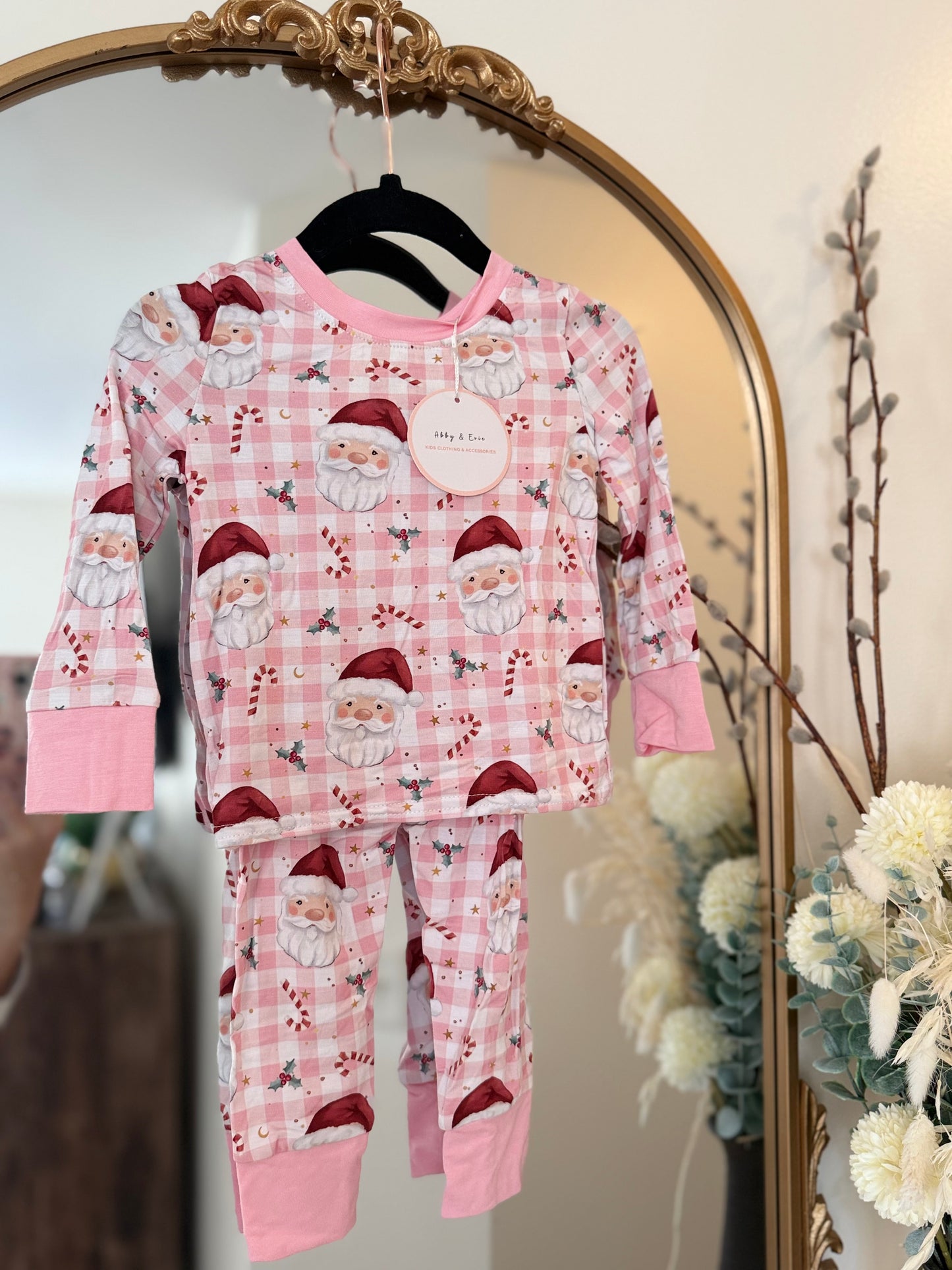 Xmas25 • girls Santa bamboo pant