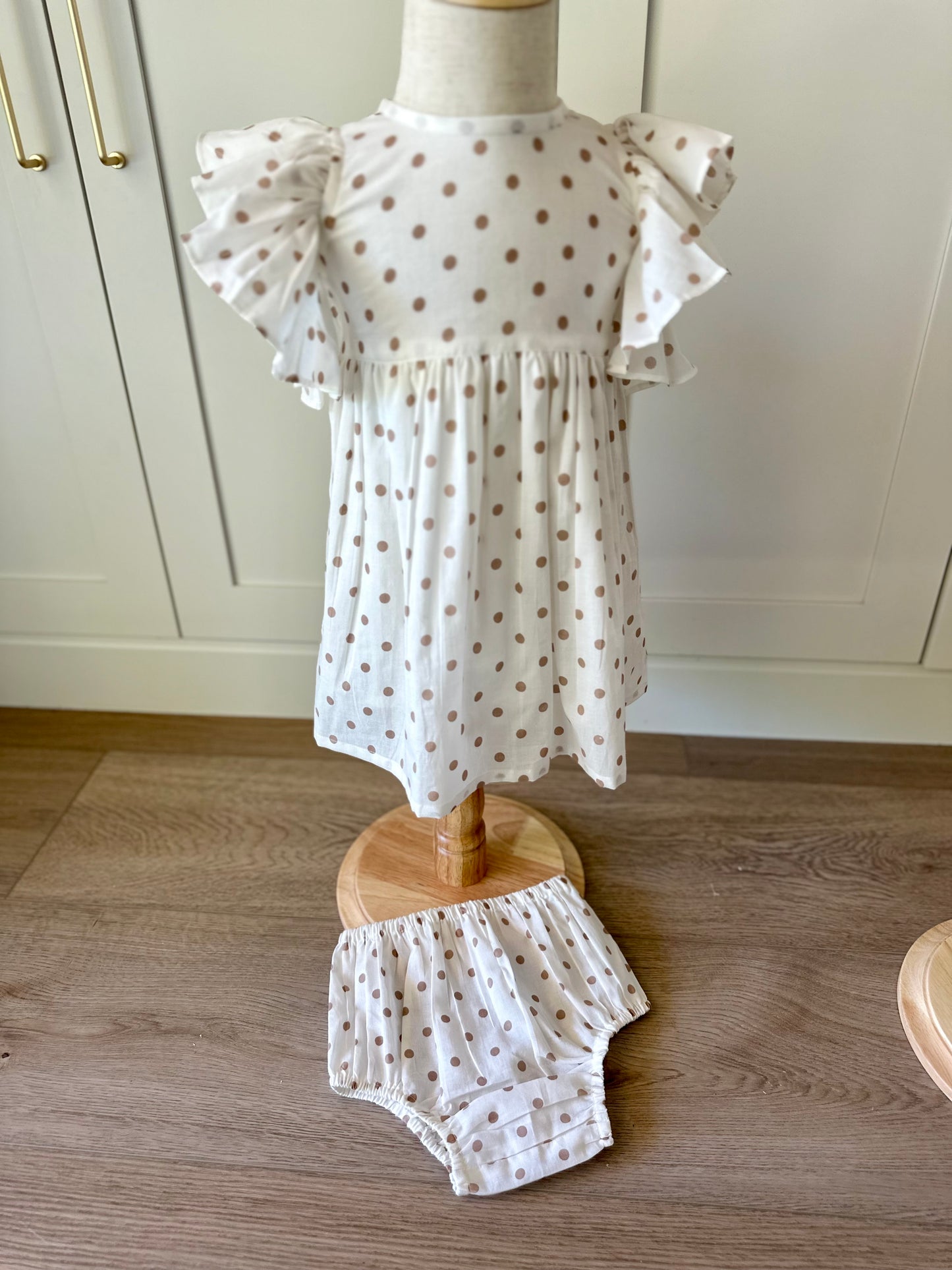 Girls polkadot diaper cover set yobaby