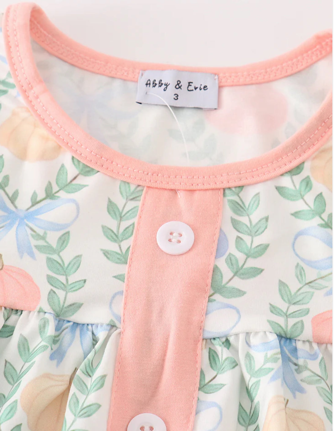 Fall 2025 • girls Grandmillenial pumpkin bloomer set