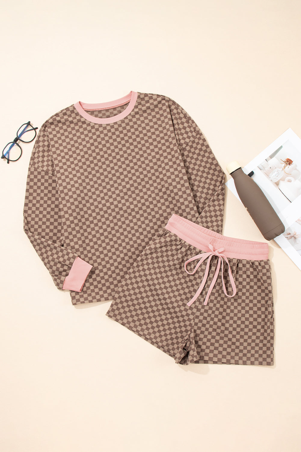 Women's - Checkered Pullover Set *multiple colors* - C&C