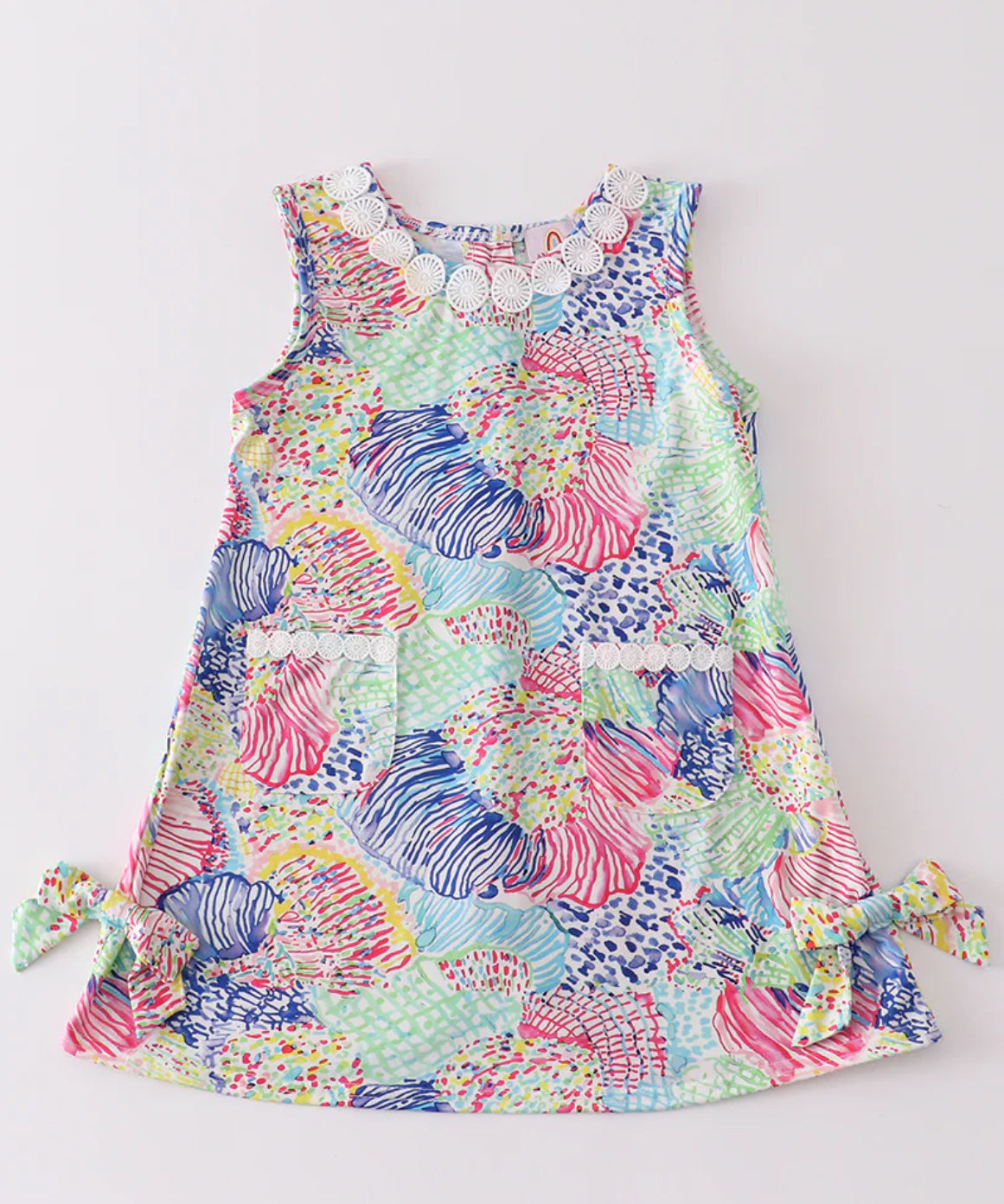 Lilly Roar of the seas print bow dress