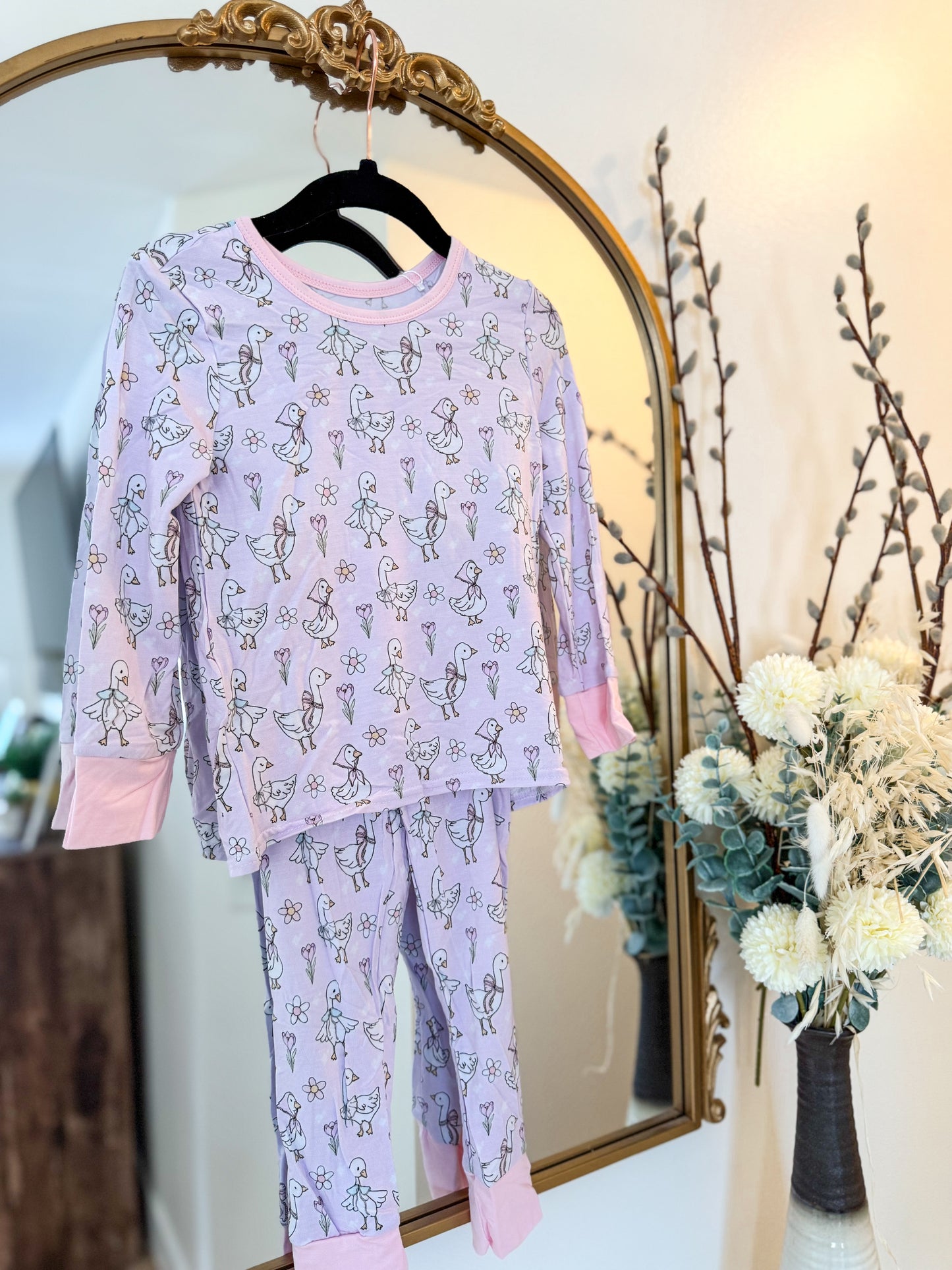 Bamboo • girls silly goose pant