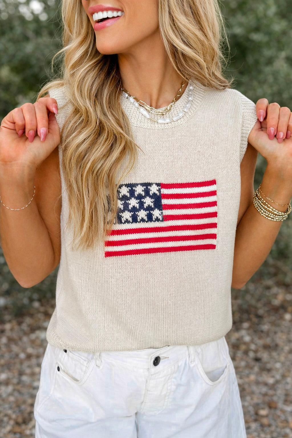 American Flag Sweater RTS
