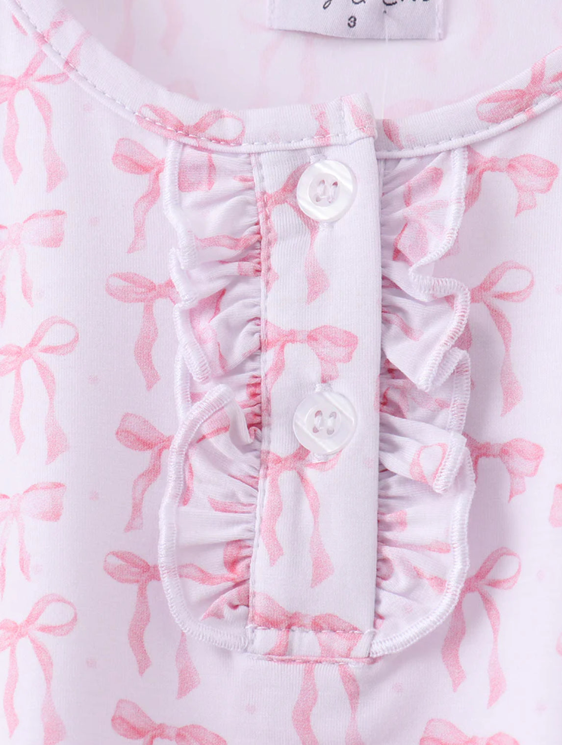 Bamboo • white/pink bow pant