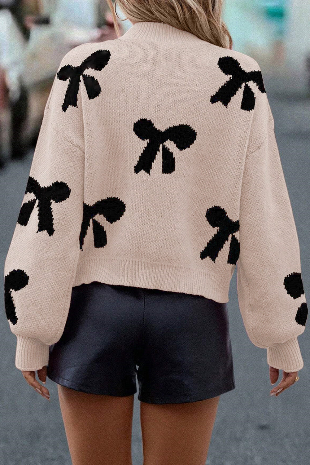 Pearl Bow Sweater *TWO COLORS* LT