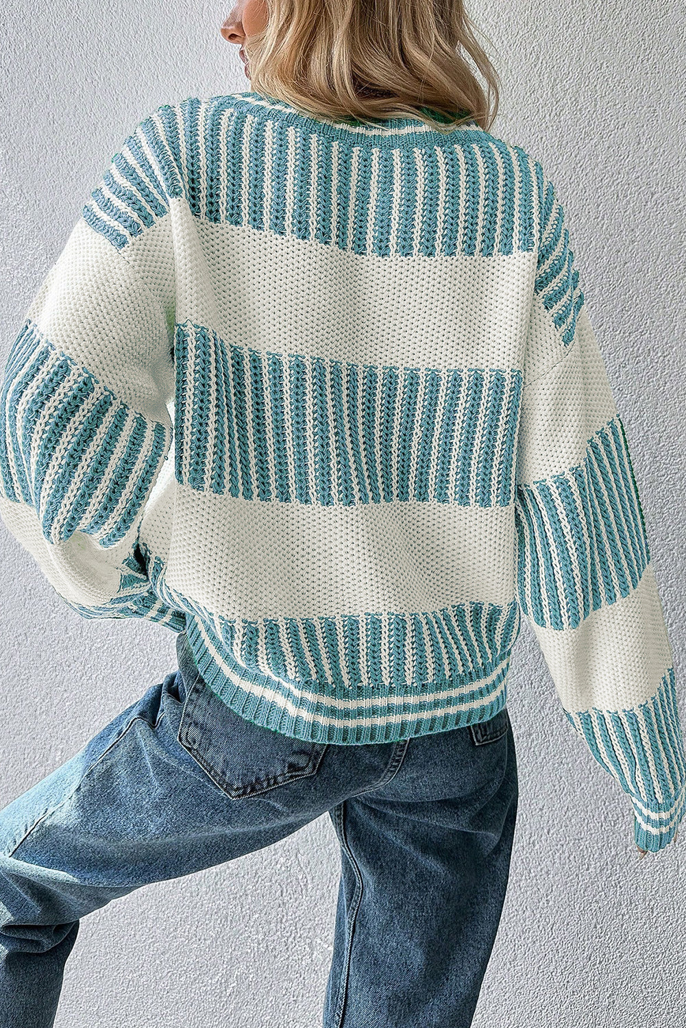 Two Tone Loose Sweater RTS