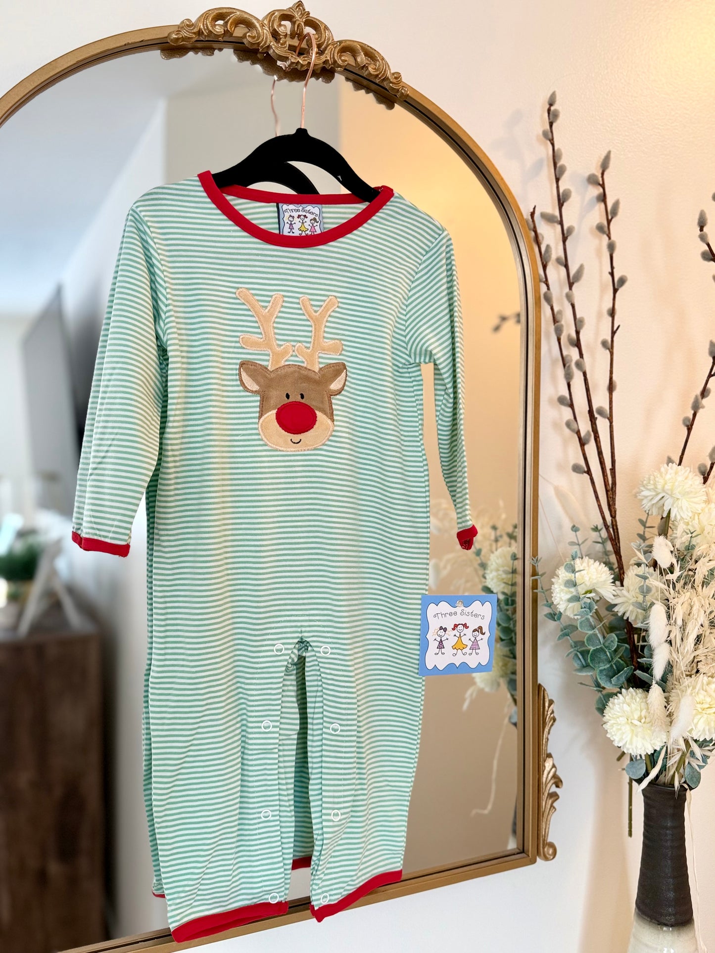 TS25• Boys Reindeer Romper
