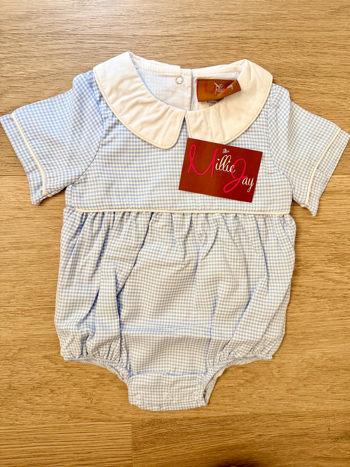 Mj26 • boys collard Asher blue bubble (589)