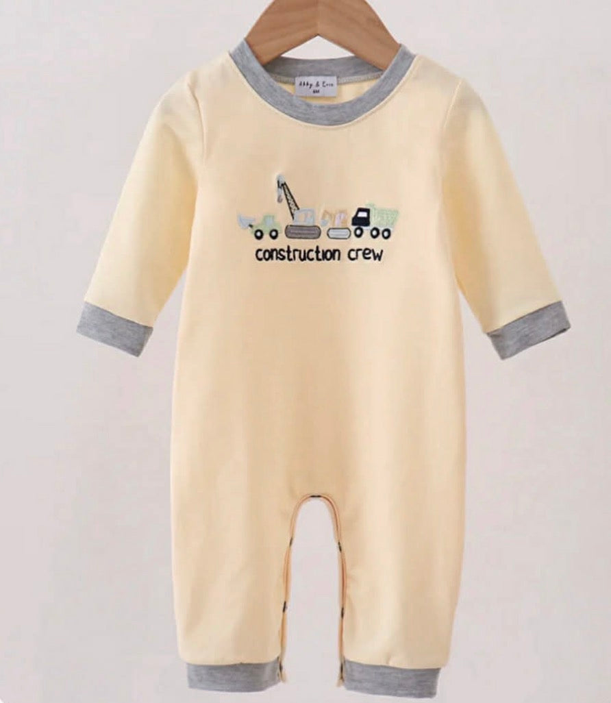 Construction Crew Romper, 6M