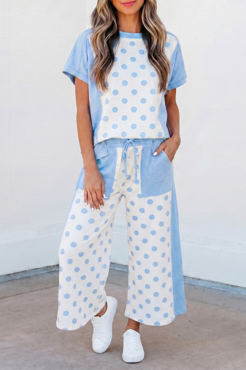 Polka Dot Wide Leg Set RTS