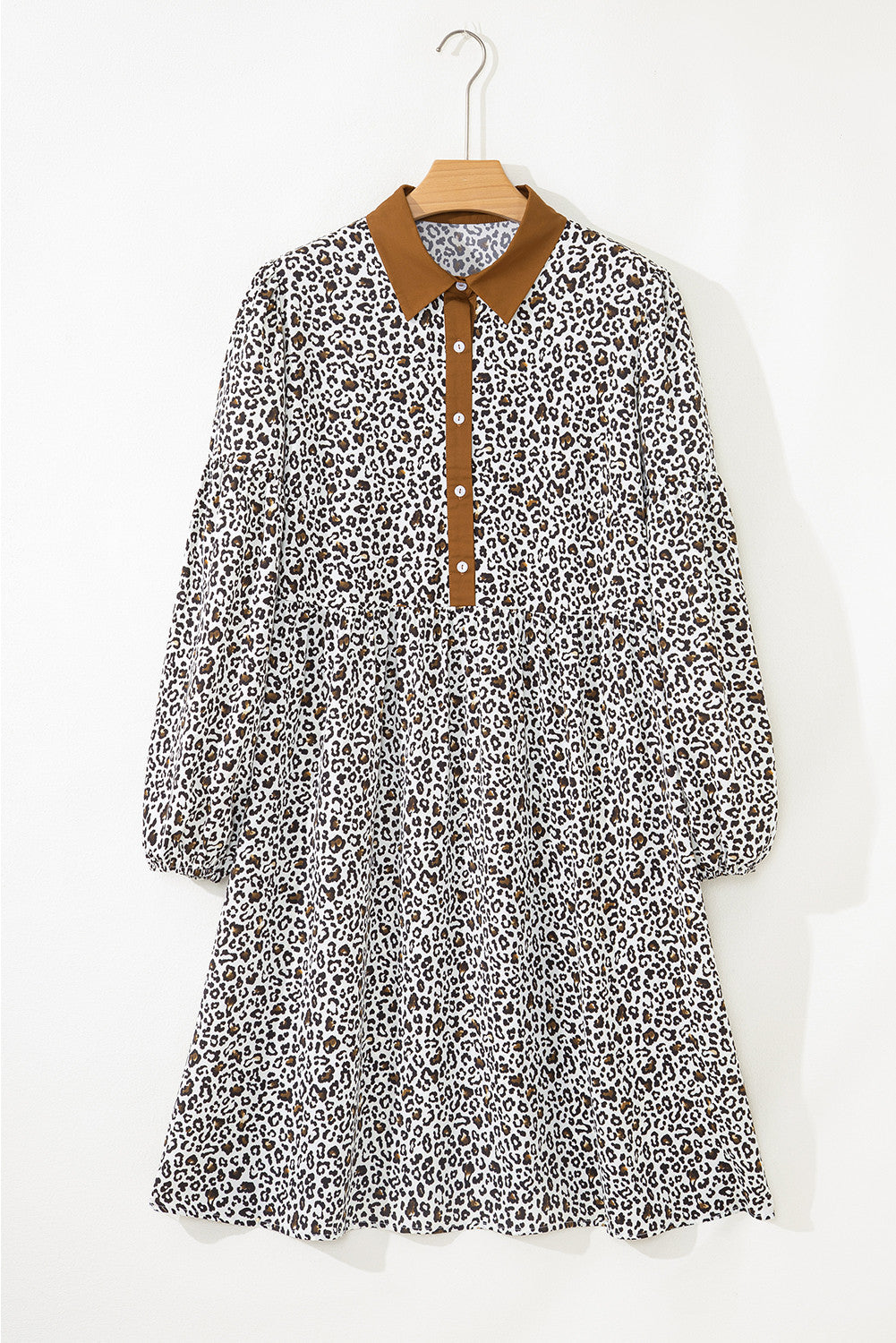 Khaki Leopard Plus Size Dress LT