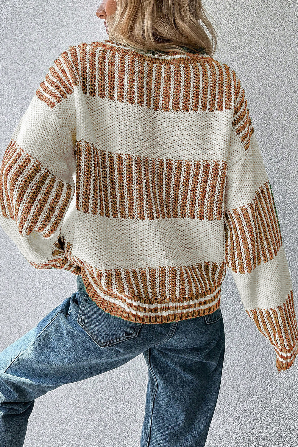 Two Tone Loose Sweater RTS