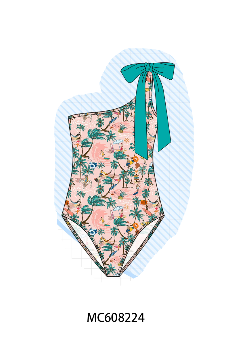 PO101 Green Aloha Hawaii swimsuit collection