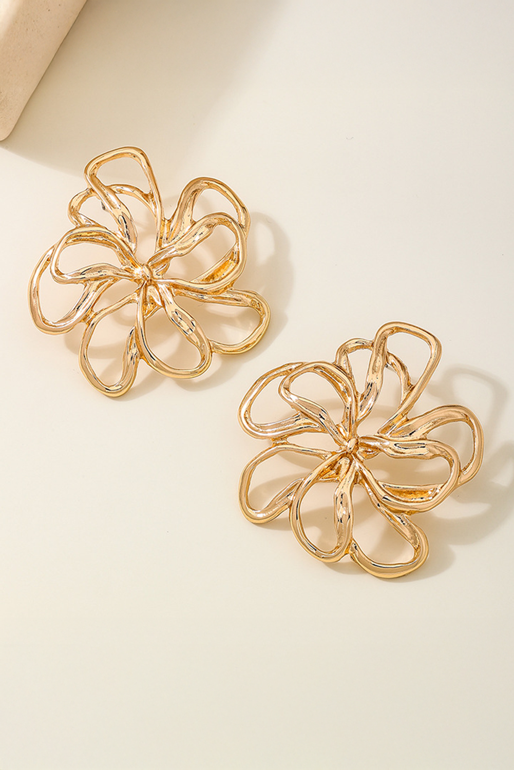 Gold Flower Earrings LT
