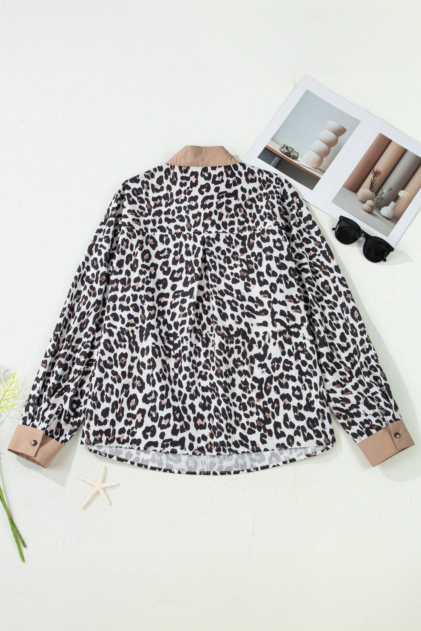 Leopard Split Neck Plus Blouse January.