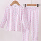 Bamboo • white/pink bow pant