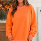 Polka Dot Trim Sweatshirt RTS