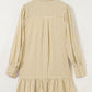 Brown Stripe Collared Dress RTS