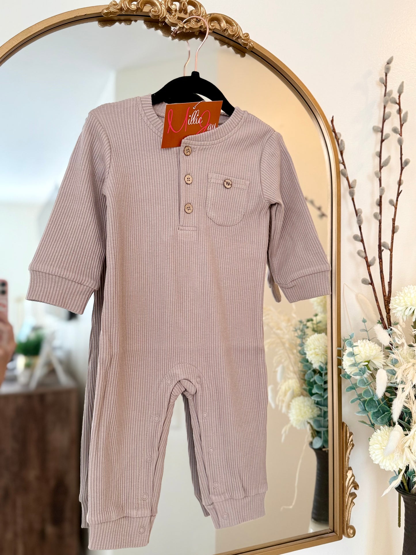 MJ25 • Mocha Landon Romper
