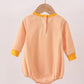 Thanksgiving 2025 • boys embroidered turkey orange stripe bubble