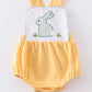 Yellow Easter Bunny Applique Strap Boy Bubble
