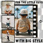 Kids/Baby 2-Tone Cap: Say Howdy Play Rowdy - Black/Beige