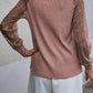 Pink Mesh Ribbed Top RTS