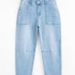 High Rise Barrel Jeans RTS