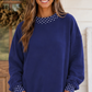 Polka Dot Trim Sweatshirt RTS