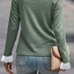 Green Seam Lace Cuff Raglan Top LT