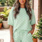 Polka Dot Oversized Top Set