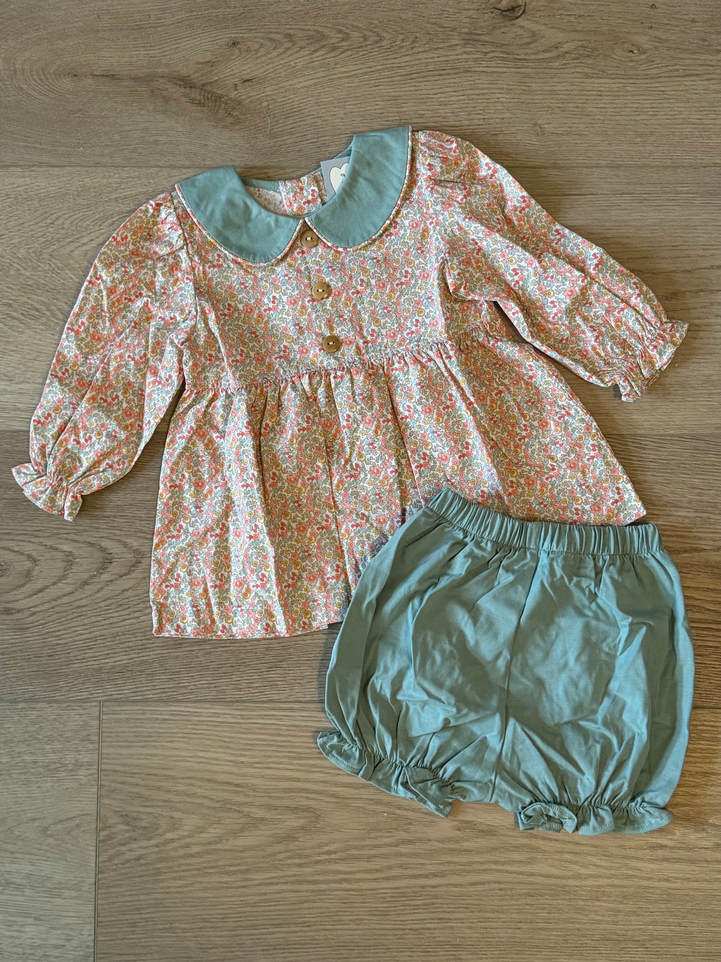 Three Sisters • Ditsy Floral L/S Bloomer Set