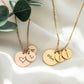 Personalized Disk Necklace with Custom Kids Initials