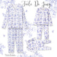 Toile de Jouy Girl's Bamboo Pajama Set