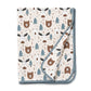 Woodland Pals Bamboo Stroller Baby Blanket