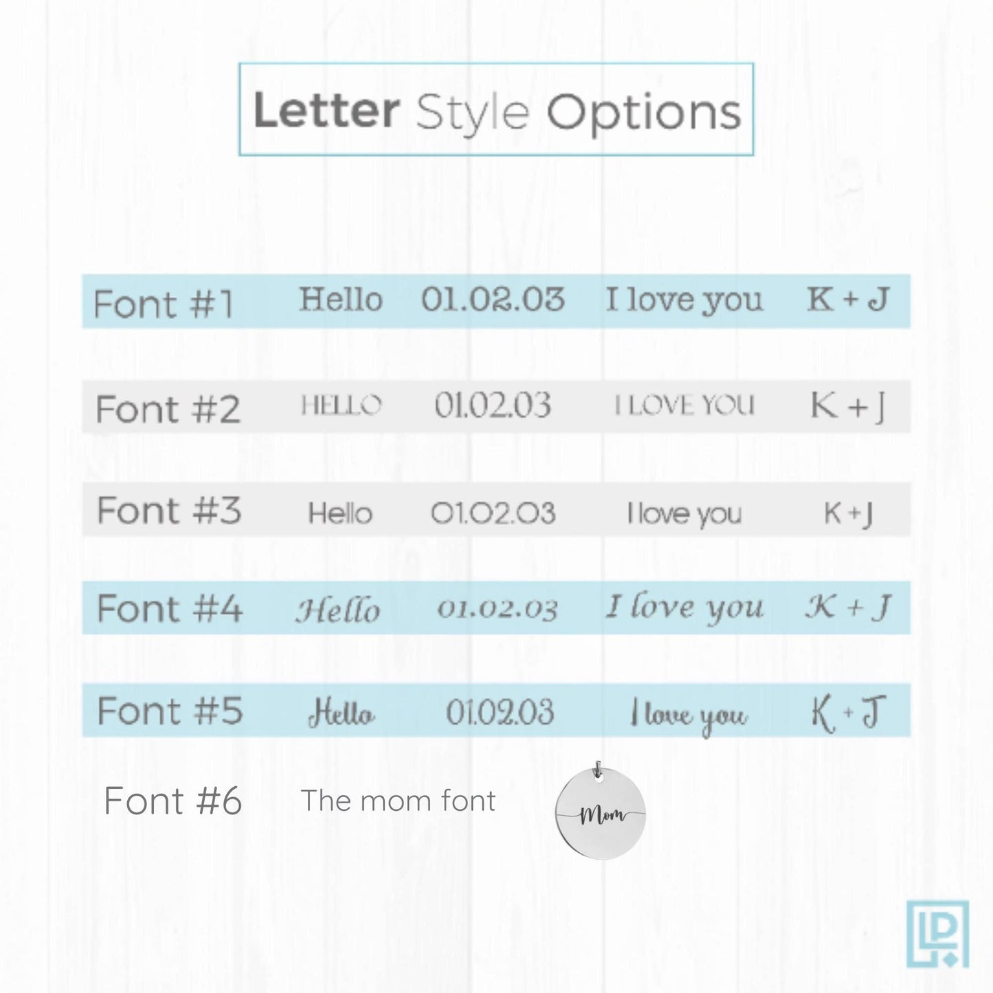 Personalized Disk Necklace with Custom Kids Initials