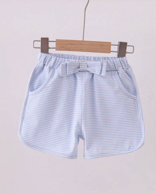 HD26 • girls blue stripe shorts