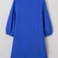 Blue Frilled Shift Dress LT