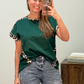 Leopard Trim Shirt RTS