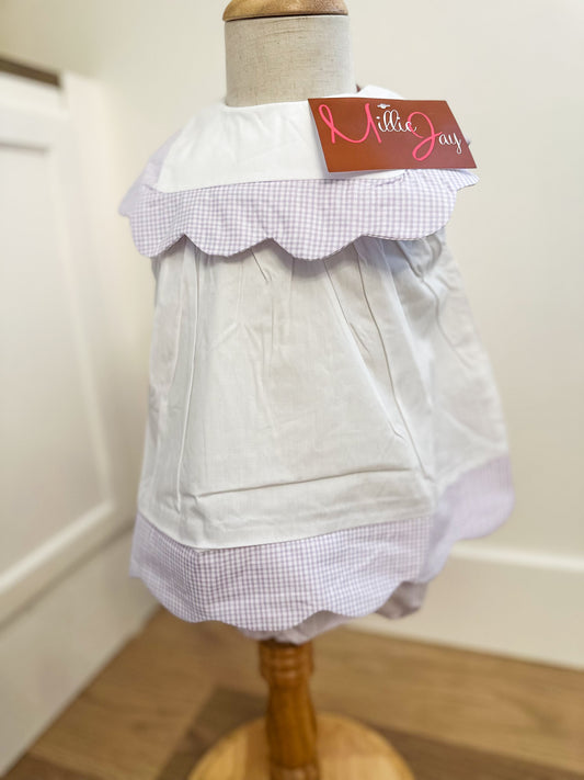 Millie jay • girls Lila bloomer set, lilac