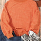 Orange Drop Shoulder Sweatshirt LT