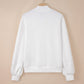 White Zip Up Knit Puff Jacket LT
