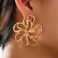 Gold Flower Earrings LT
