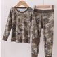 Bamboo • brown camo pant set
