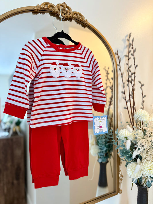 TS25 • Boys Trio Santa Jogger Set