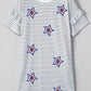White Stripe Sequin Dress RTS