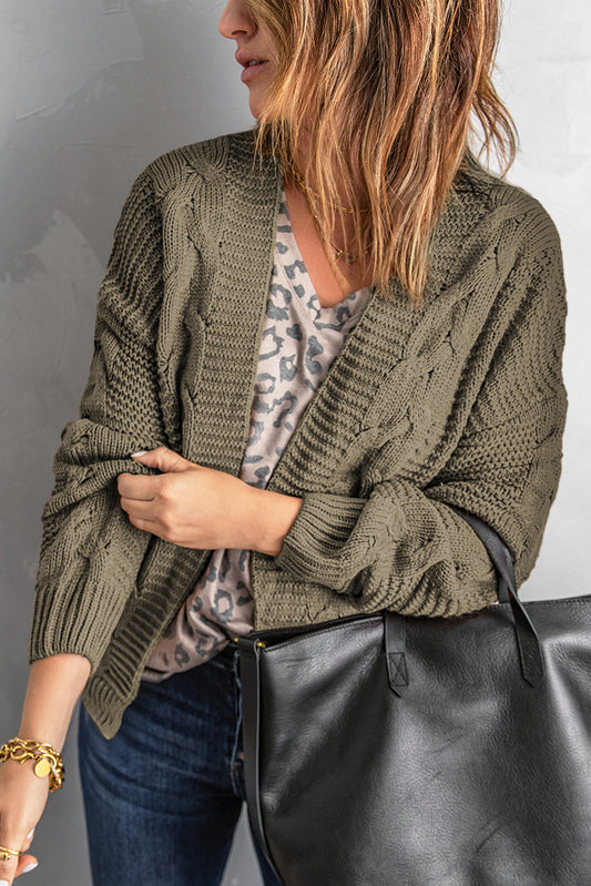 Olive Knit Cardigan LT
