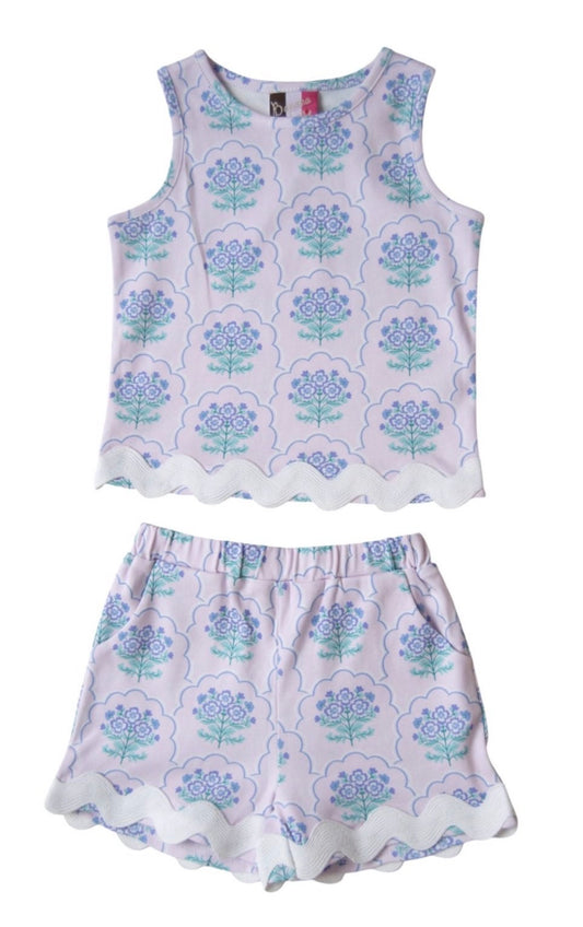 BS26 • Fancy Me Floral Abigail Short Set